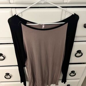 Black and Tan Women's Top